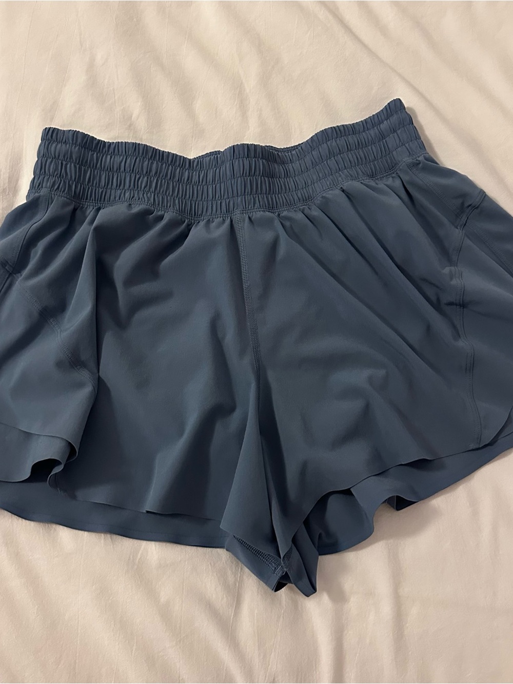 Women's Athletic Running Shorts in Slate Blue